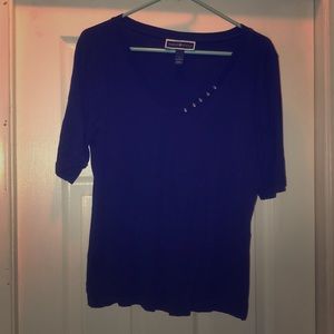 Karen Scott T-shirt navy blue